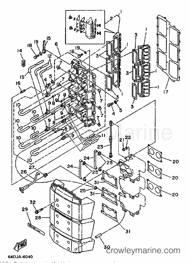 Yamaha Motors 150F (64C) [030] - INTAKE 1