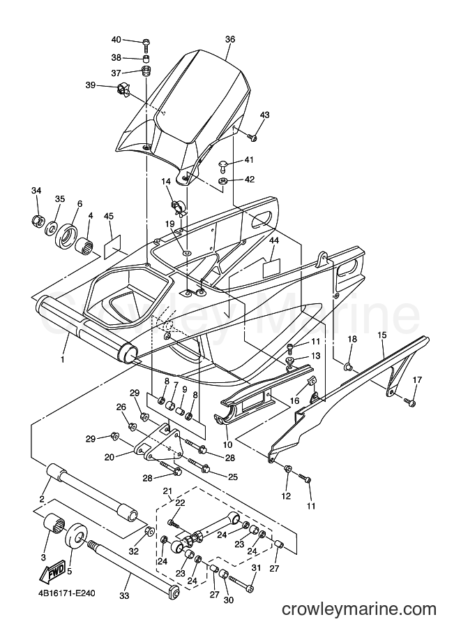 Yamaha Motors YZF-R1S (4B16) [010] - REAR ARM