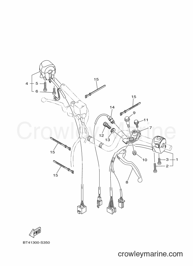 2017 Street Bike YS125-5C - YS125-5C (BT41) [010] - HANDLE SWITCH & LEVER