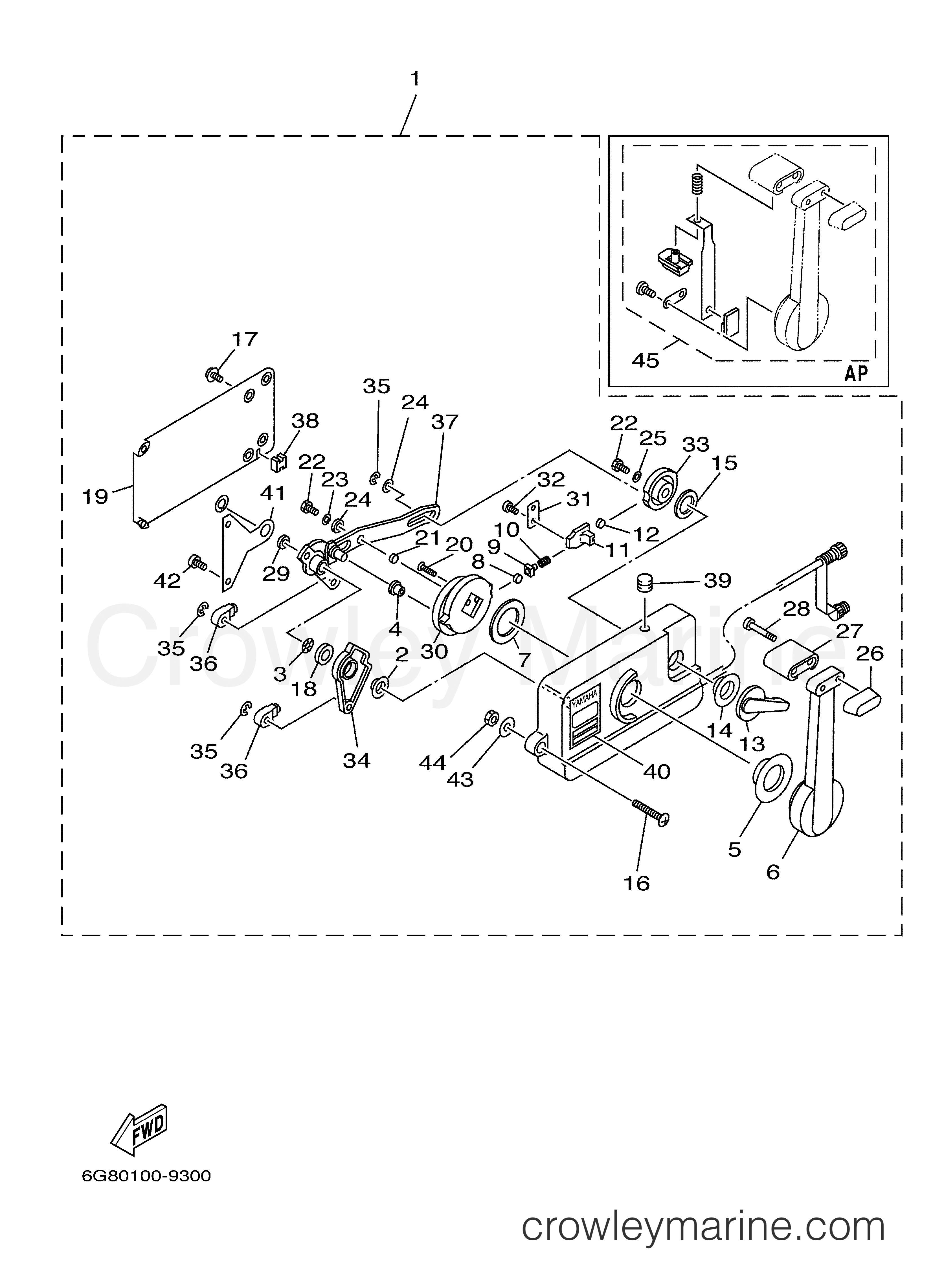 Yamaha Motors Rigging 2006 - CONTROL 701 MANUAL PULL