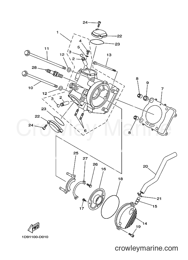 2005 ATV YFM450FWAN - YFM450FWAN (1D92) [010] - CYLINDER HEAD