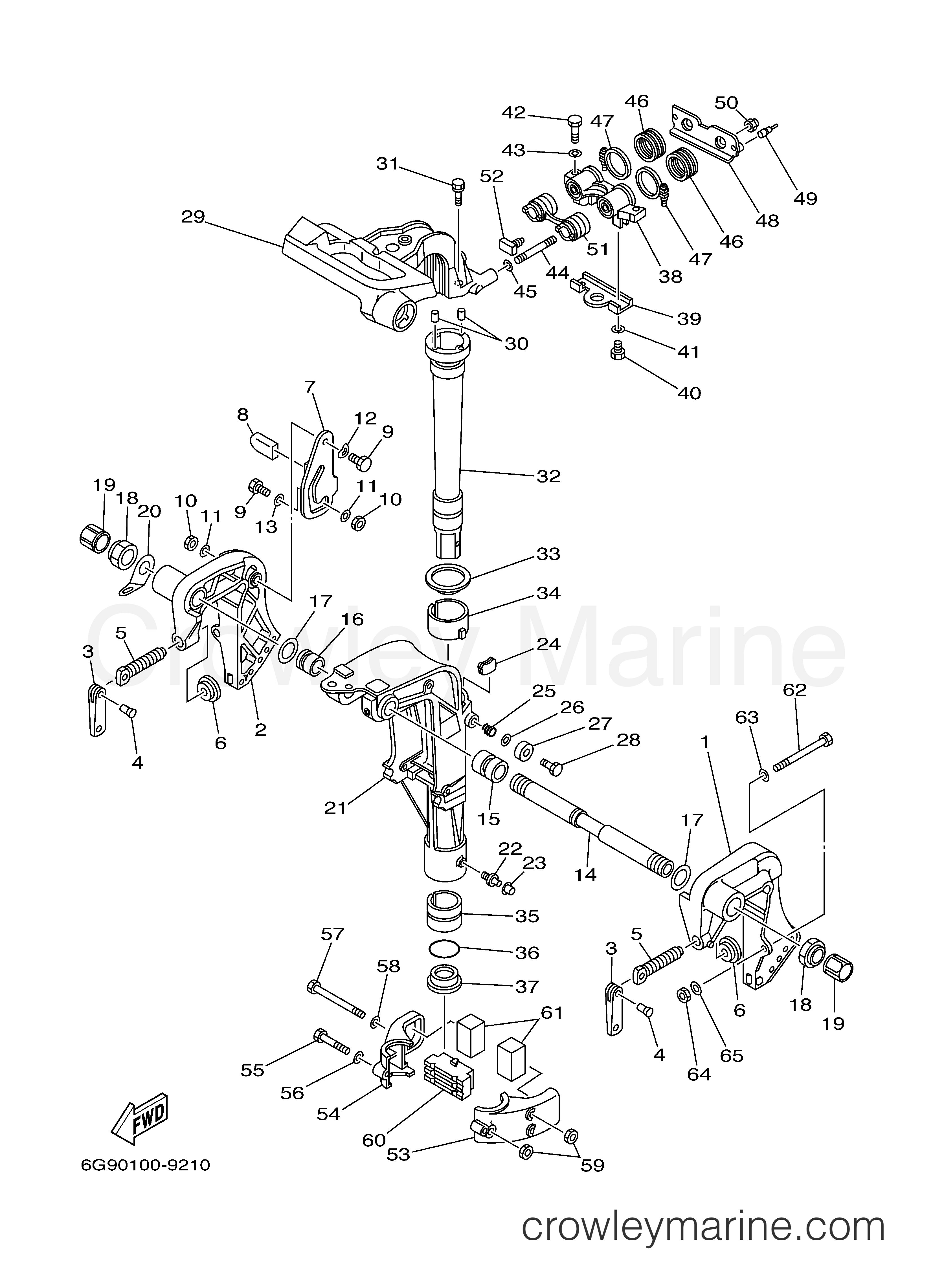 Yamaha Motors F9.9ELRZ - BRACKET 1