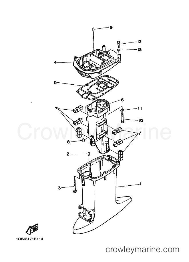 Yamaha Motors 30D (6J8) [030] - UPPER CASING