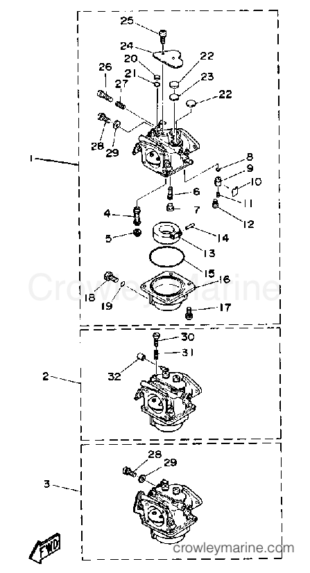 Yamaha Motors CV85ELF - CARBURETOR