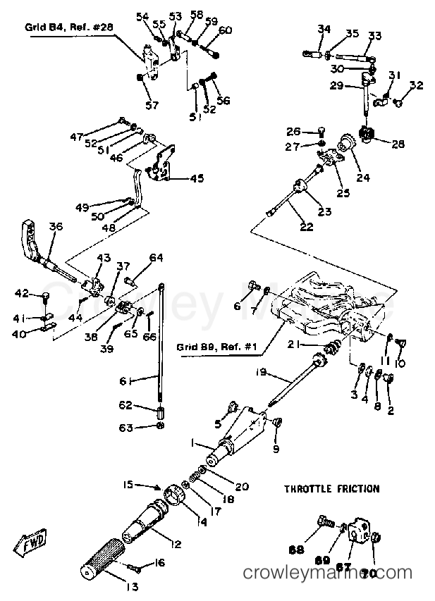 Yamaha Motors 15SK - CONTROL ENGINE