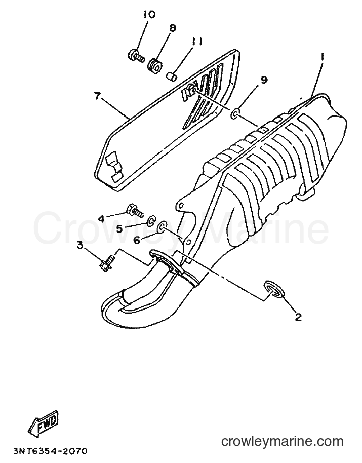 1993 Scooter CT50S - CT50S (3NT9) [999] - EXHAUST