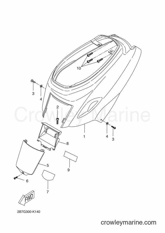 2011 Scooter CW50N - CW50N (2B7F) [010] - SIDE COVER