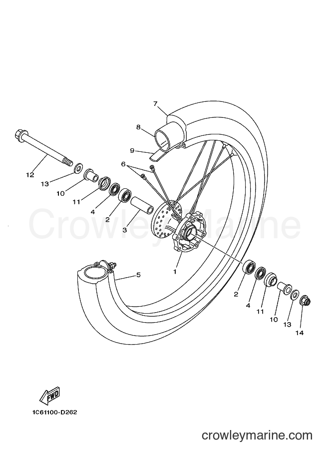 2016 Dirt Bike TT-R230 - TT-R230 (B685) [010] - FRONT WHEEL