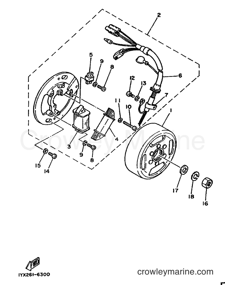 1987 Dirt Bike DT125-MX - DT125-MX (4J3) [999] - GENERATOR