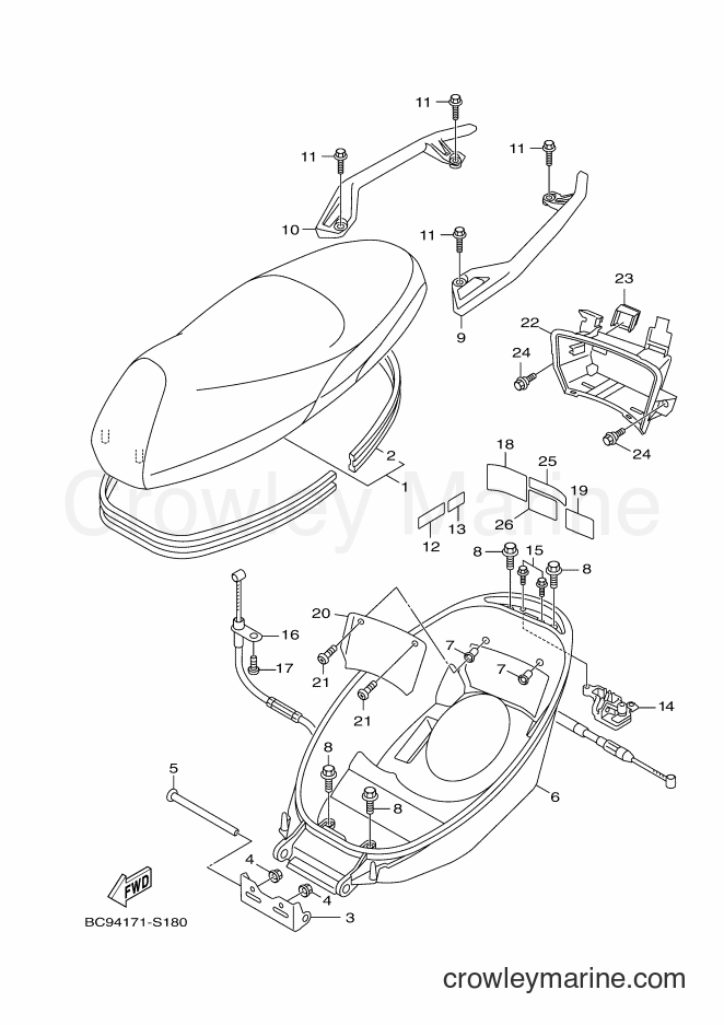 2017 Scooter YW125 - YW125 (BC94) [010] - SEAT