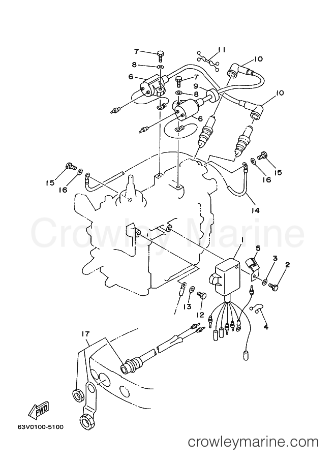 Yamaha Motors 9.9MSH (63V) [060] - ELECTRICAL 1