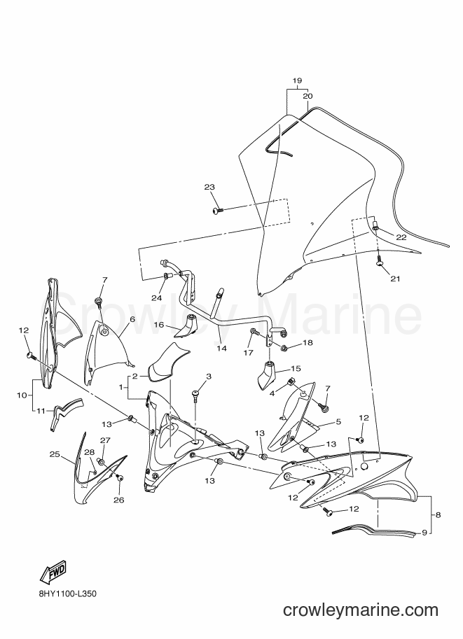 Yamaha Motors RS10SUV (8HY2) [010] - WINDSHIELD