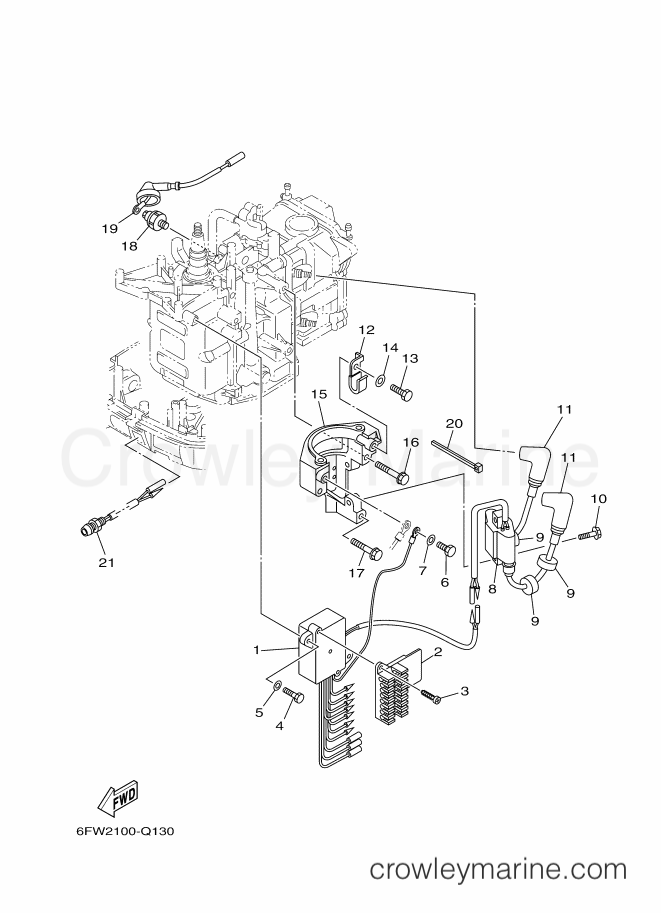 Yamaha Motors F8LMHB-2016 (6FW2) [030] - ELECTRICAL