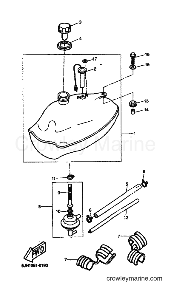 2000 Scooter EW50 - EW50 (5LH1) [030] - FUEL TANK