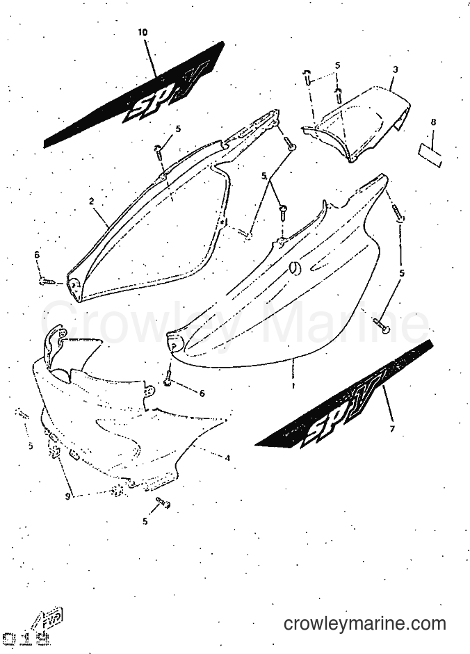 1997 Scooter CW50RSP - CW50RSP (4WL3) [999] - SIDE COVER