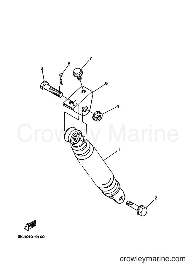 1994 Scooter YA50R - YA50R (4PC2) [010] - REAR SUSPENSION