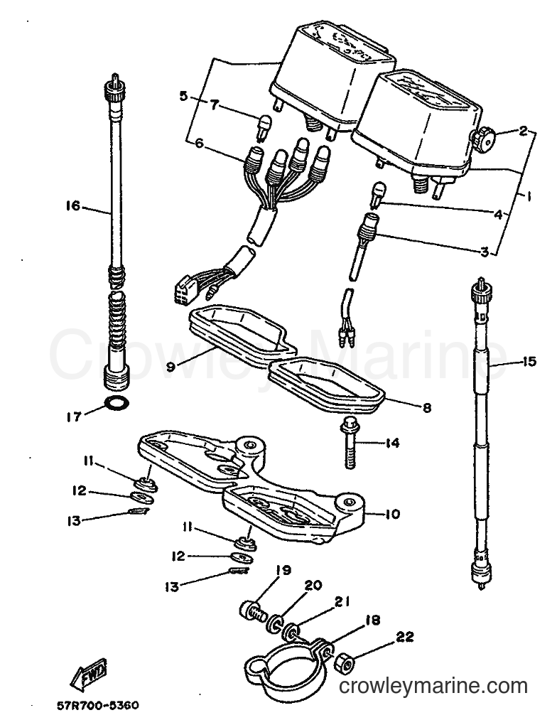1987 Dirt Bike XT250T - XT250T (1EU0) [010] - METER