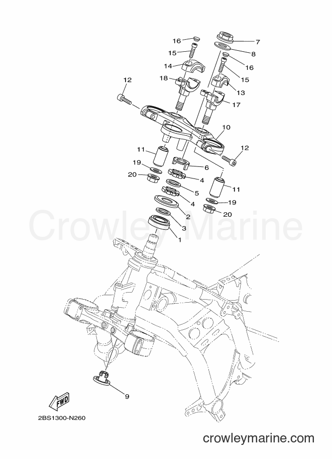 2015 Dirt Bike XT1200ZE - XT1200ZE (2KB9) [050] - STEERING
