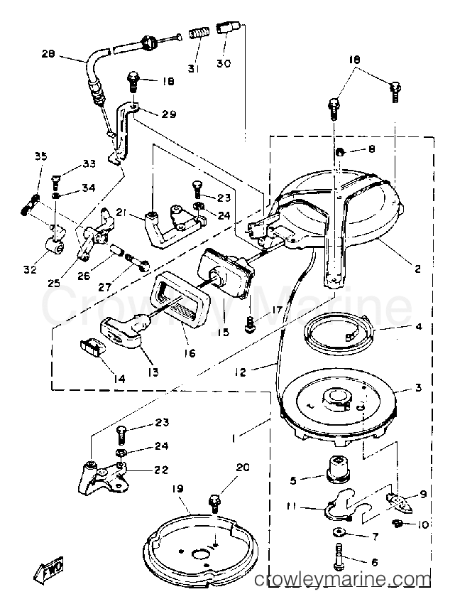 Yamaha Motors 6MSHR - MANUAL STARTER