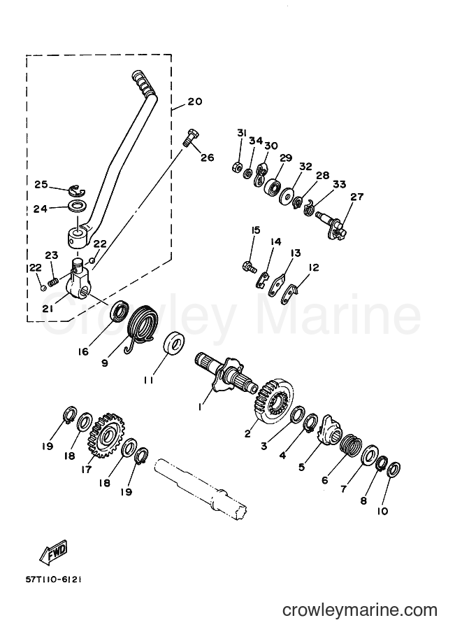 1993 Dirt Bike XT350D - XT350D (3NV9) [010] - STARTER