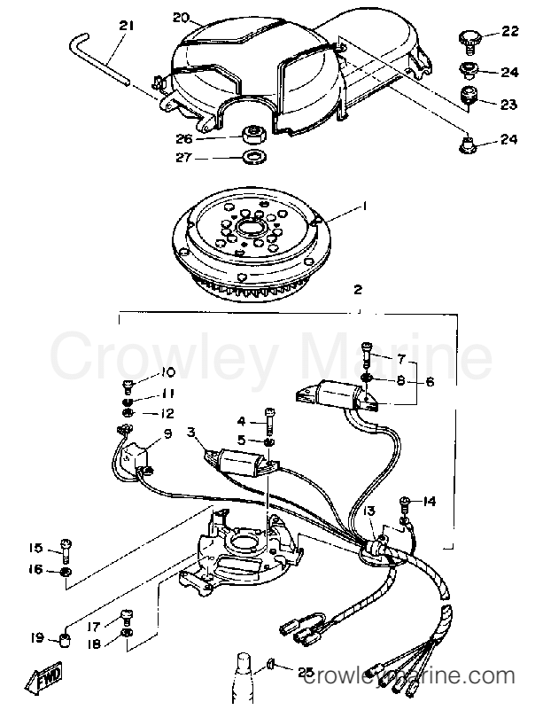 Yamaha Motors F9.9LF - CDI MAGNETO