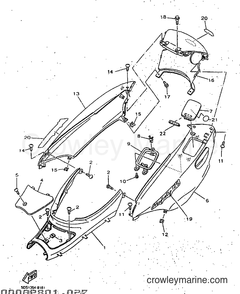 1998 Scooter YP125E - YP125E (5DS5) [010] - SIDE COVER