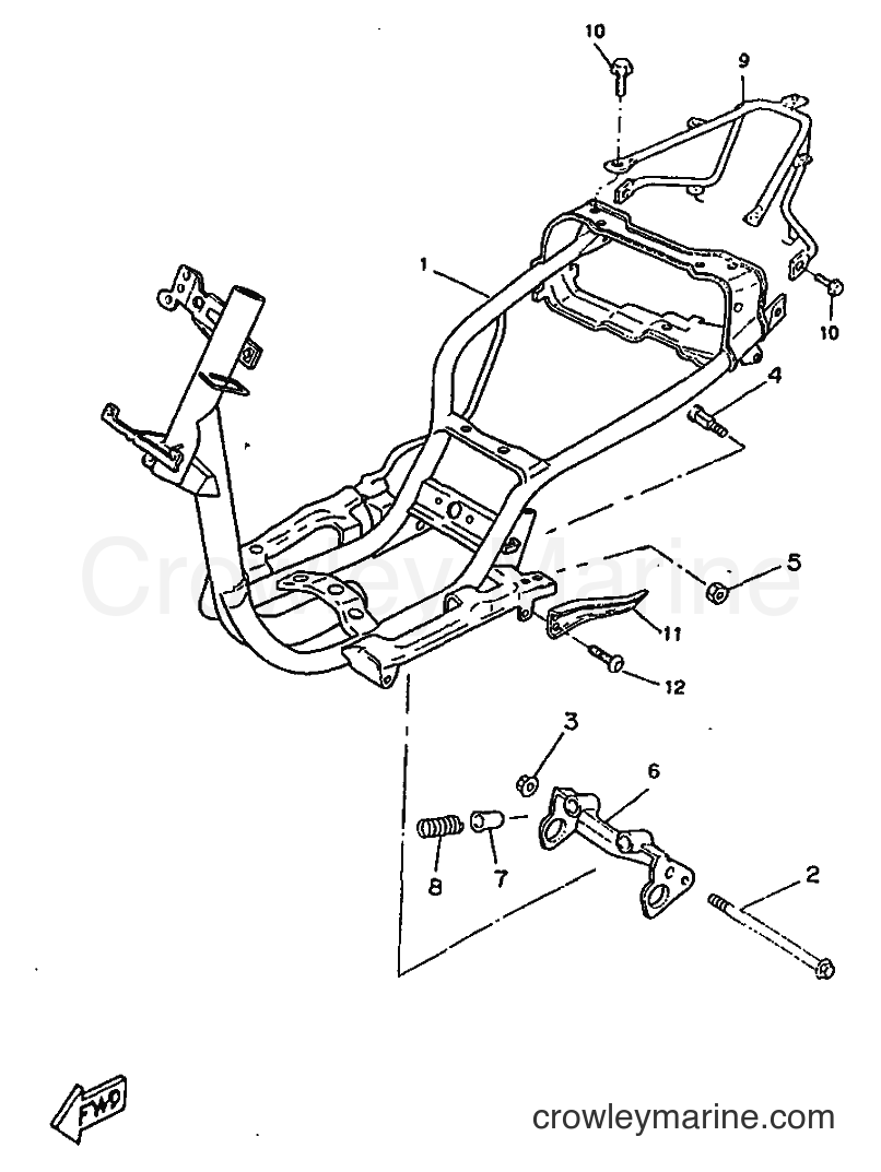 1998 Scooter CW50RSX - CW50RSX (4YC3) [999] - FRAME