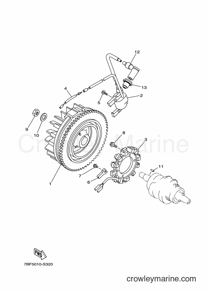 Yamaha Motors YT1380 (7BE3) [010] - GENERATOR