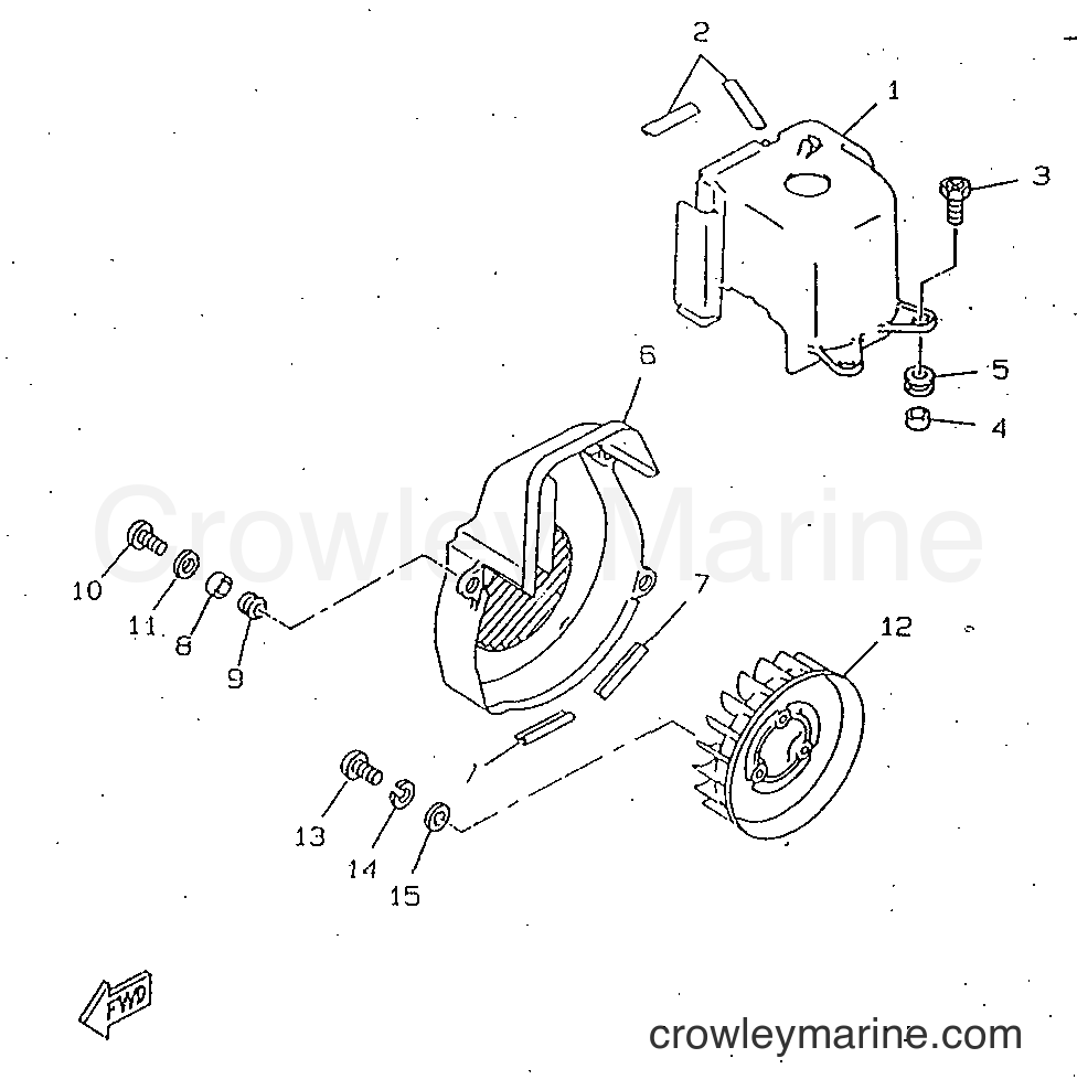 Yamaha Motors CW50RSP (4WK5) [010] - AIR SHROUD & FAN