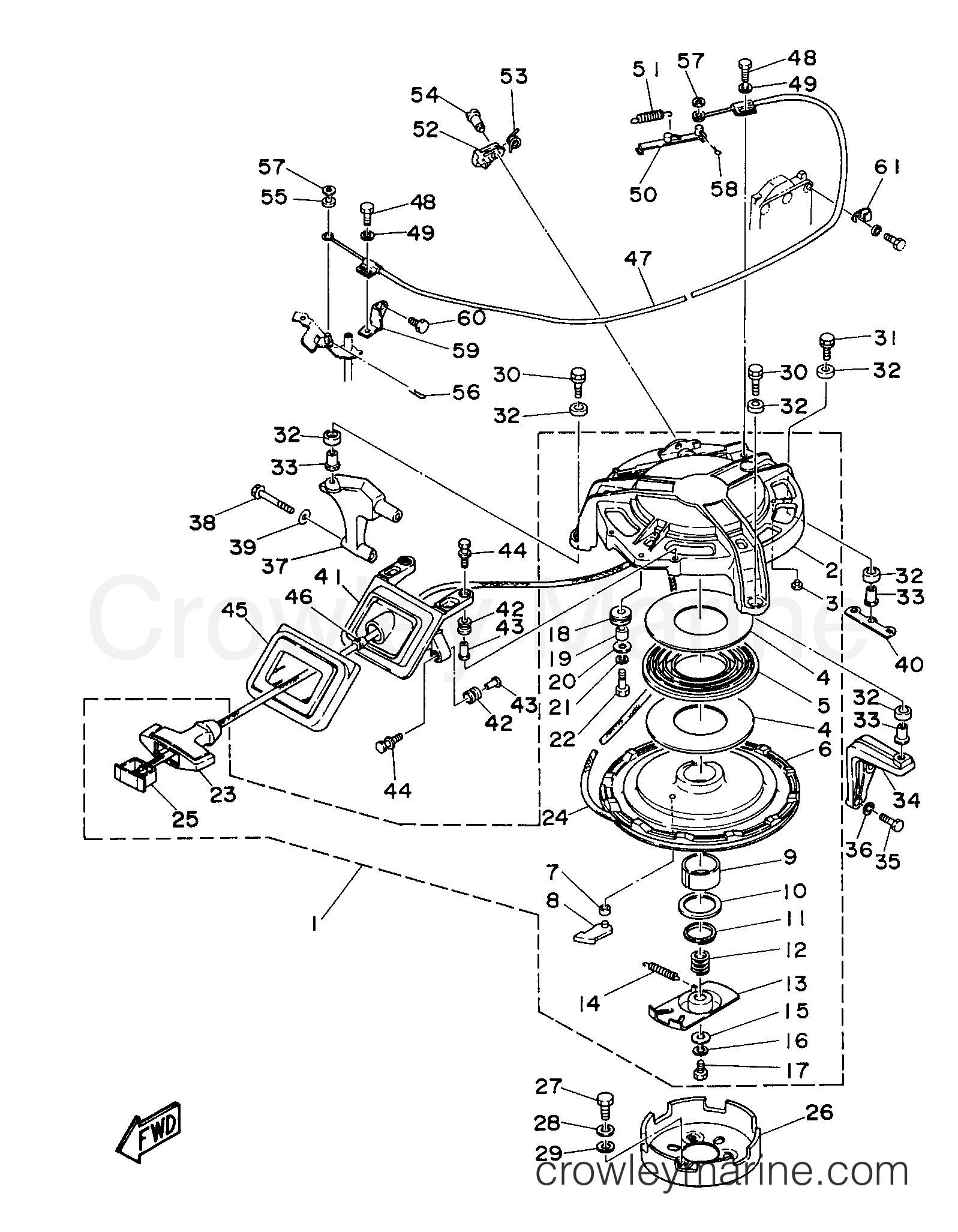 Yamaha Motors E60MLHV - STARTER