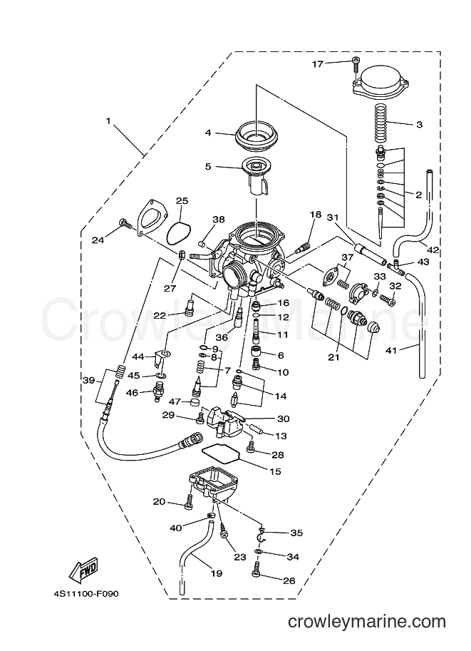 2008 ATV YFM400FWN - YFM400FWN (4S16) [010] - CARBURETOR
