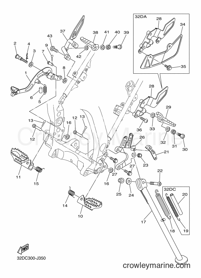 2010 Dirt Bike WR250X - WR250X (32DC) [010] - STAND & FOOTREST
