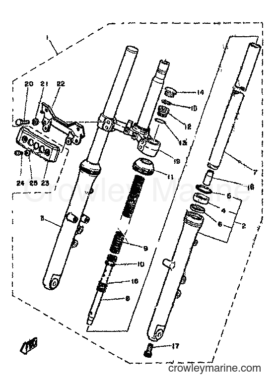 1982 Street Bike RD350LC - RD350LC (4L0) [999] - FRONT FORK