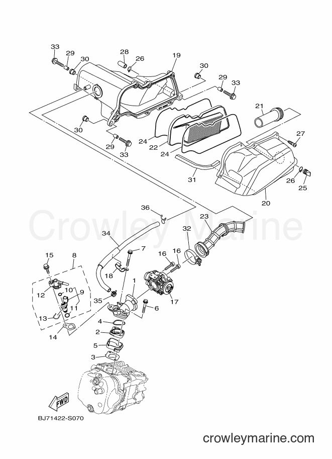 2017 Street Bike LNB125 - LNB125 (BJ71) [010] - INTAKE