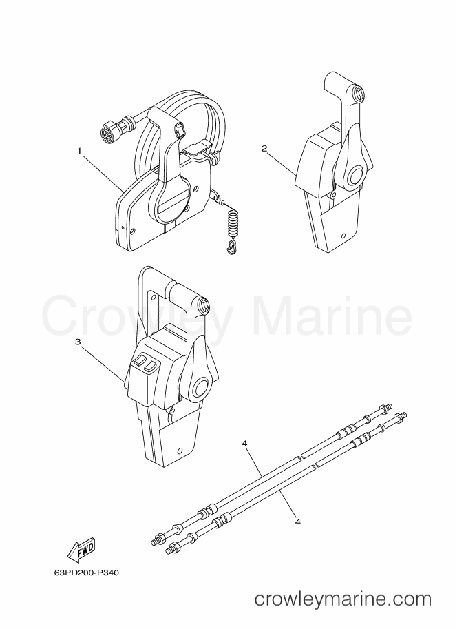 Yamaha Motors FL250GET (6DY6) [020] - REMOTE CONTROL BOX