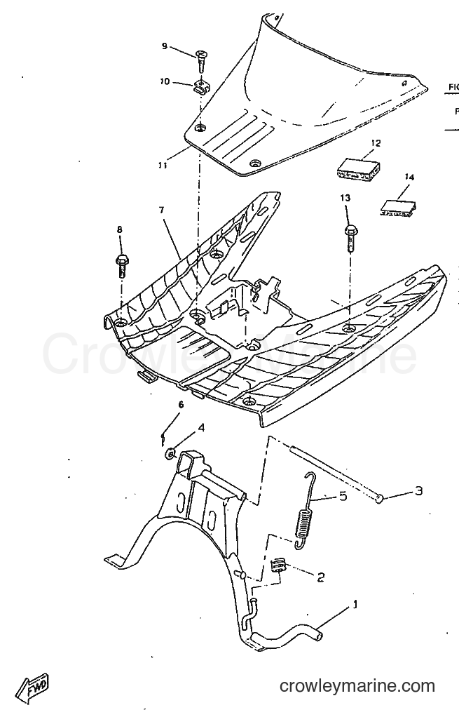 1998 Scooter CW50RSP - CW50RSP (4URD) [999] - STAND & FOOTREST