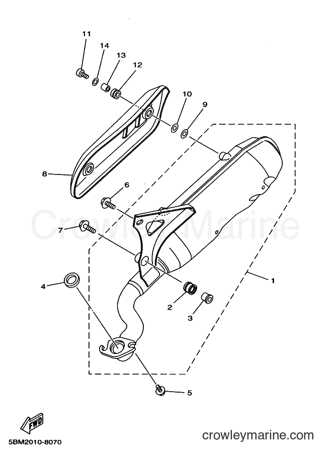 1998 Scooter YV50 - YV50 (5BM2) [020] - EXHAUST