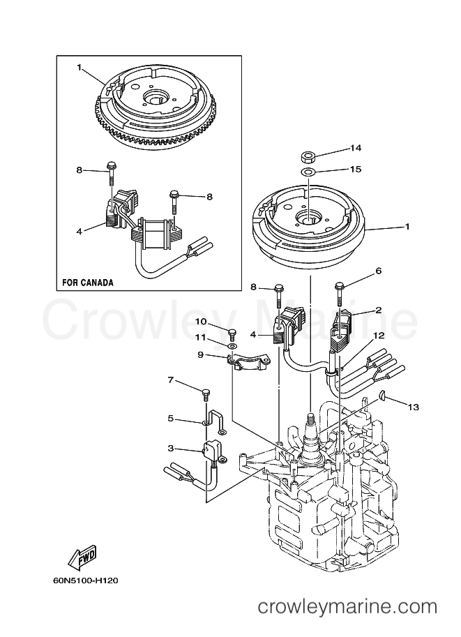 Yamaha Motors F8LMH-2011 (60R7) [130] - GENERATOR