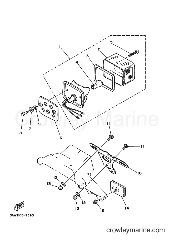 2006 Dirt Bike TW200E - TW200E (5FYX) [010] - TAILLIGHT 2