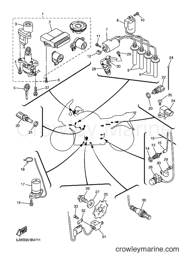 Yamaha Motors FJR1300A (5VS2) [010] - ELECTRICAL 1