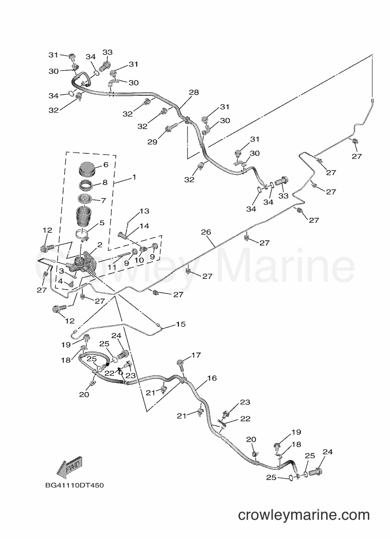 Yamaha Motors YXE850EBN (B0D2) [010] - MASTER CYLINDER