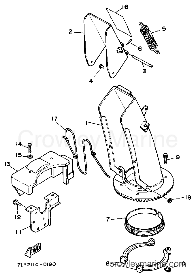Yamaha Motors YS240TB - CHUTE CONTROL LEVER