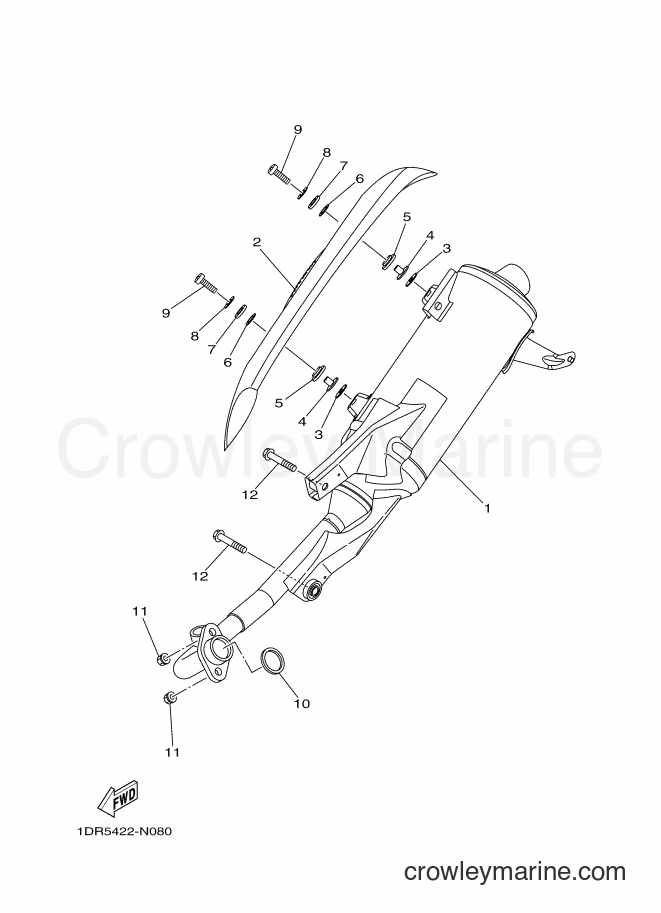 2016 Scooter XC115S - XC115S (1DR7) [010] - EXHAUST