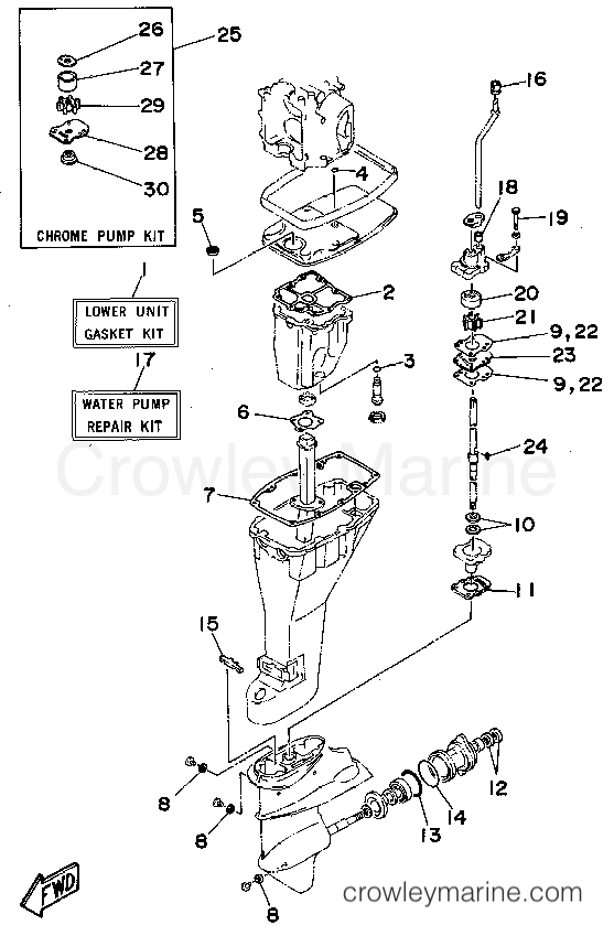 Yamaha Motors F9.9MLHS - REPAIR KIT 2