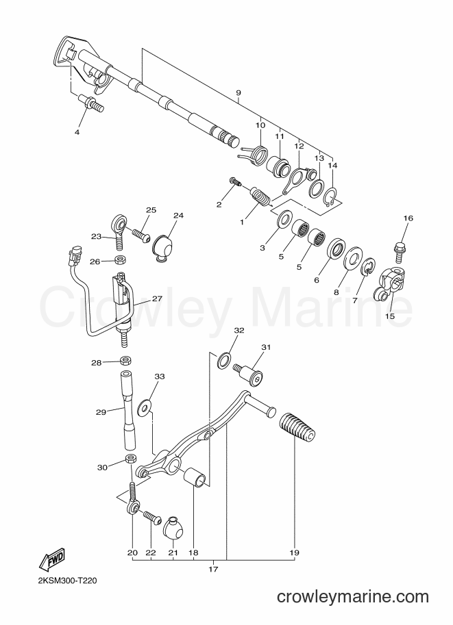Yamaha Motors YZF-R1M (2KSM) [060] - SHIFT SHAFT