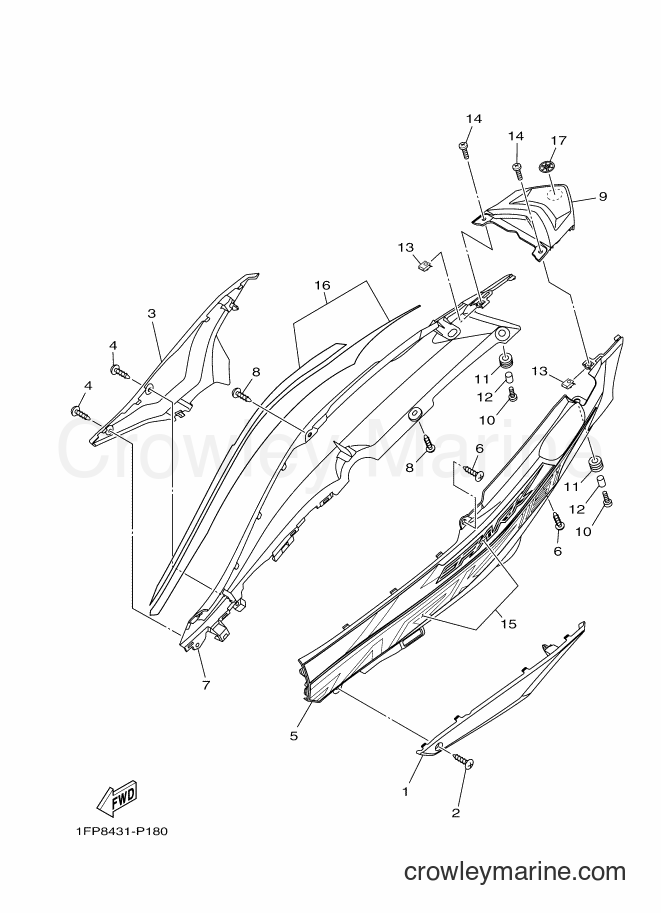 Yamaha Motors T115FLSE (1FPA) [010] - SIDE COVER
