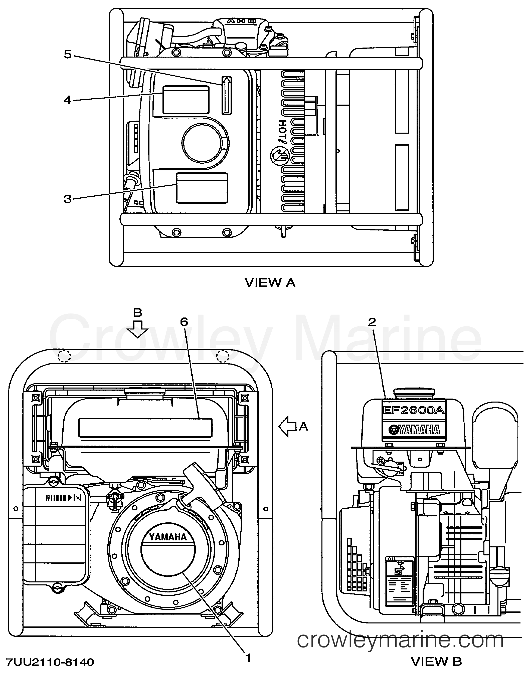 Yamaha Motors EF2600A - EMBLEM LABEL