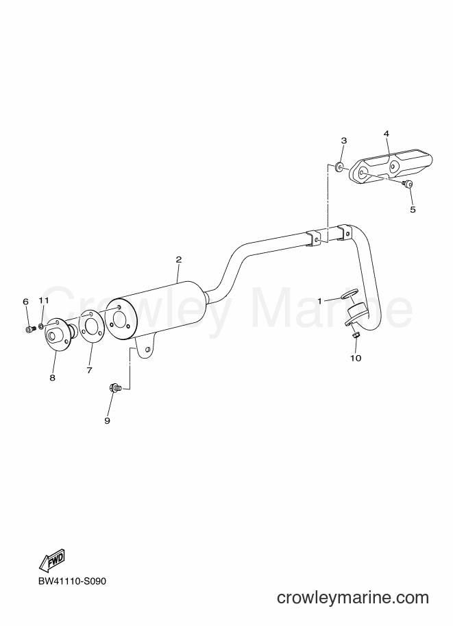 2017 ATV YFZ50 - YFZ50 (BW42) [010] - EXHAUST