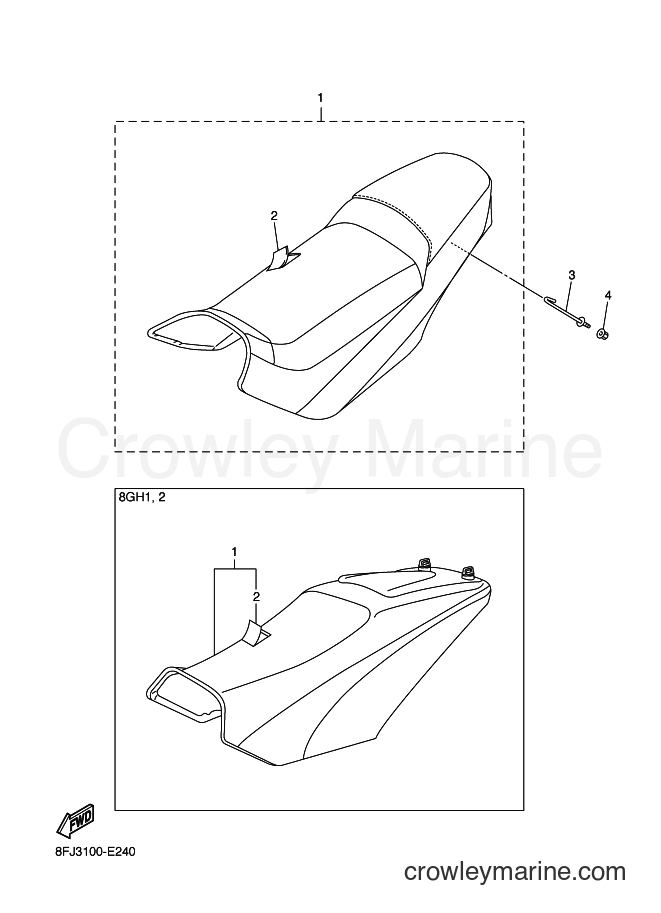 2006 Snowmobile RS10RS - RS10RS (8GH2) [010] - SEAT