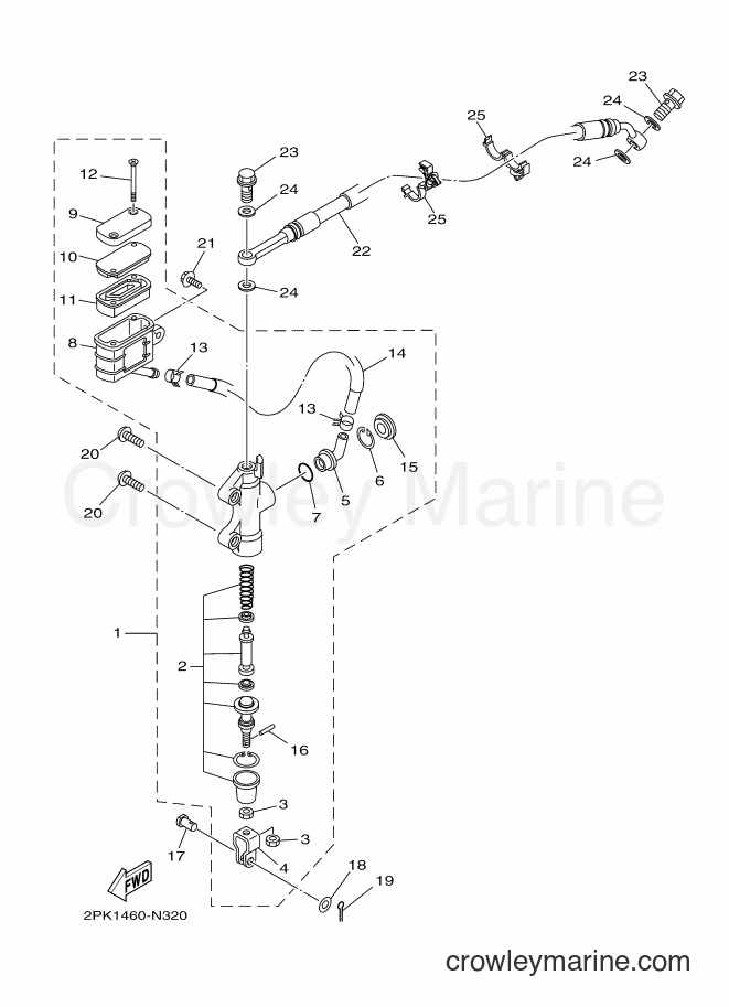 Yamaha Motors YZF-R15 (2PL2) [010] - REAR MASTER CYLINDER